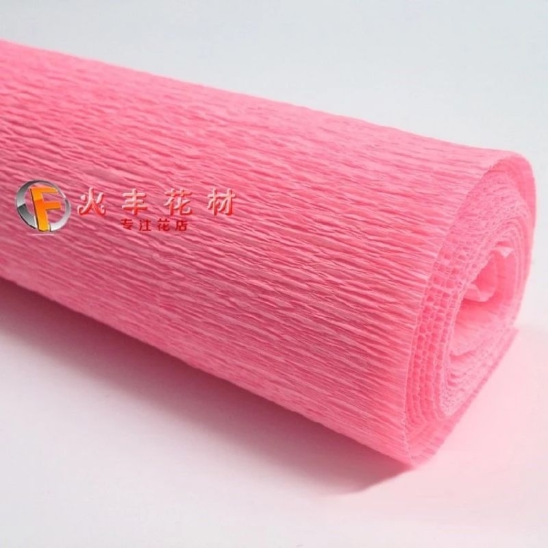 1 Cuộn giấy nhún, giấy nhăn làm hoa trang trí loại đẹp