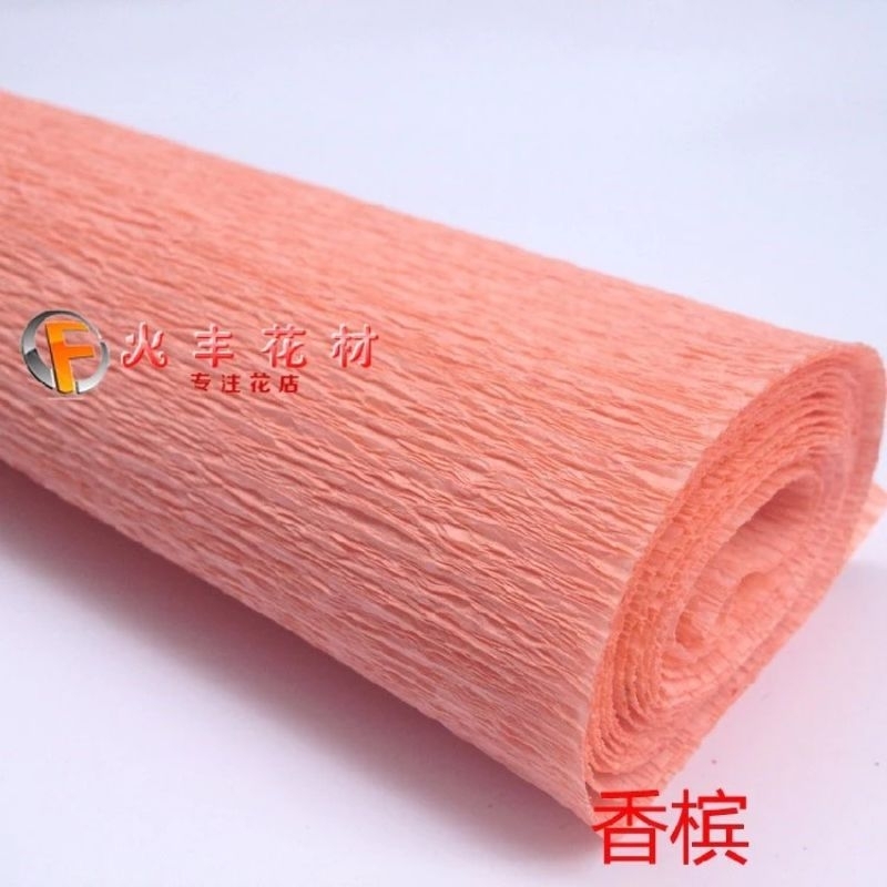 1 Cuộn giấy nhún, giấy nhăn làm hoa trang trí loại đẹp