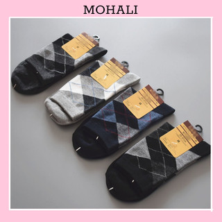 Tất cổ cao quả trám mix giày tây cotton cao cấp thời trang hàn quốc giá rẻ dành cho nam MOHALI VC064