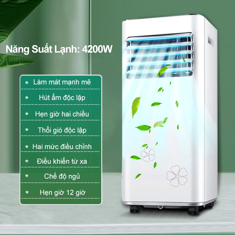 Máy lạnh di động 9000BTU điều hòa di động mini làm lạnh hút ẩm portable air conditioner