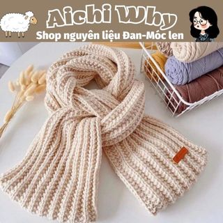 Set nguyên liệu học đan khăn hoạ tiết xương cá || có video hướng dẫn chi tiết
