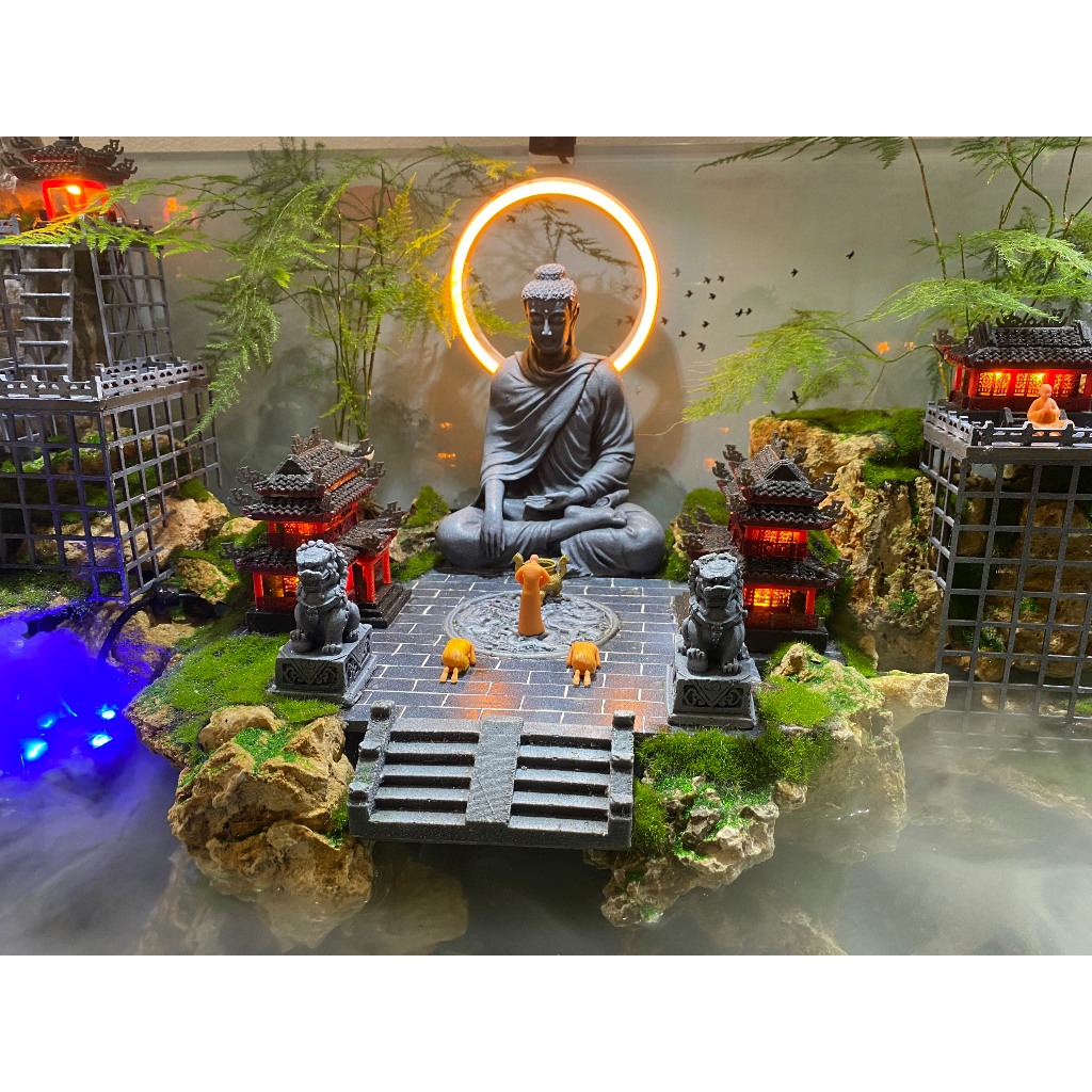 Đèn hào quang led neon có kèm theo nguồn, phụ kiện trang trí bể cá, thuỷ sinh, non bộ, sân vườn.
