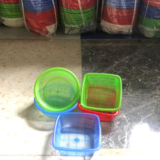 Rổ nhựa vuông MINI Việt Nhật , rổ đựng rau sống, rổ đựng đồ vật nhỏ