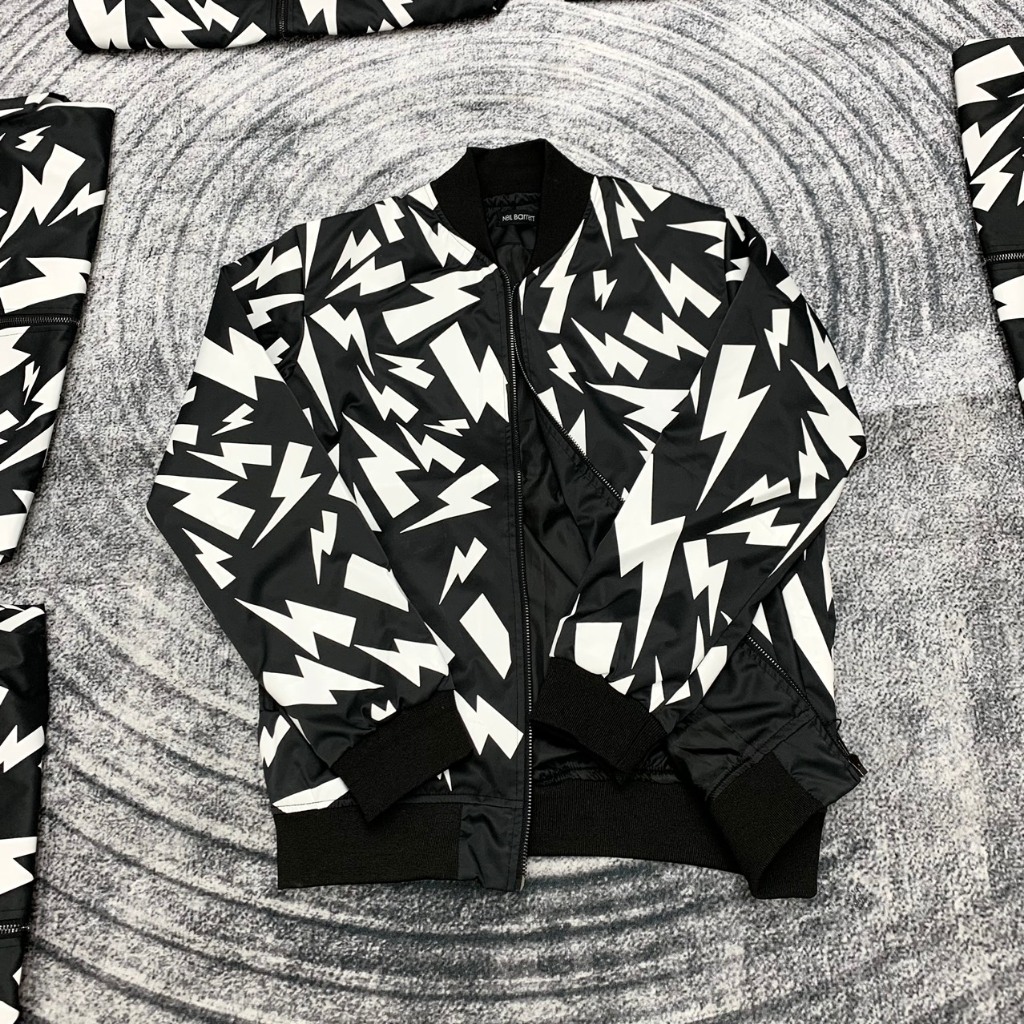 Áo Khoác Bomber Niu Ba Rét Logo Phối Siêu Nét -  Áo Khoác Bomber Gió Hình In Siêu Đẹp