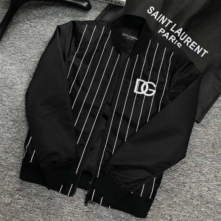 Áo Khoác Bomber Dê Gờ Thêu Phối Mặt Trước Siêu Chất - Áo Bomber Gió Khoác Dê Gờ Siêu Chất