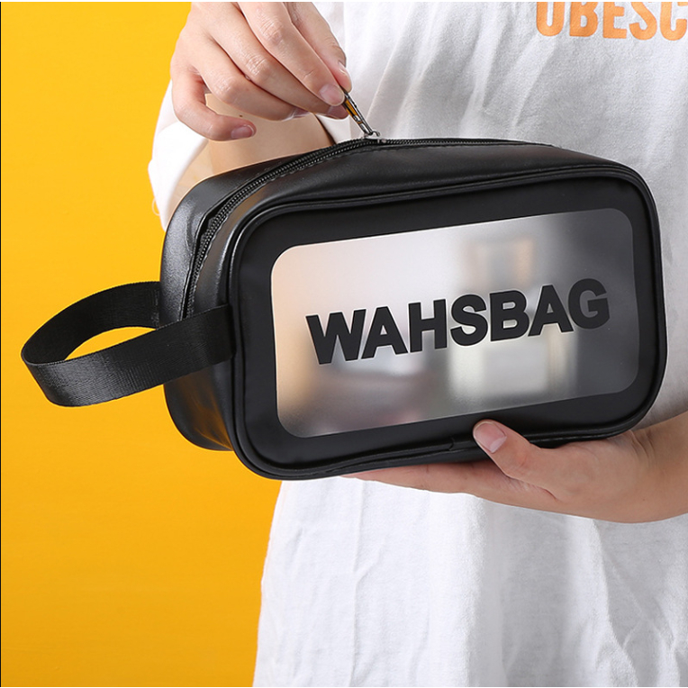 Túi đựng mỹ phẩm, đồ trang điểm cá nhân, bằng nhựa PVC chống thấm nước, nhẹ, gọn tiện dụng