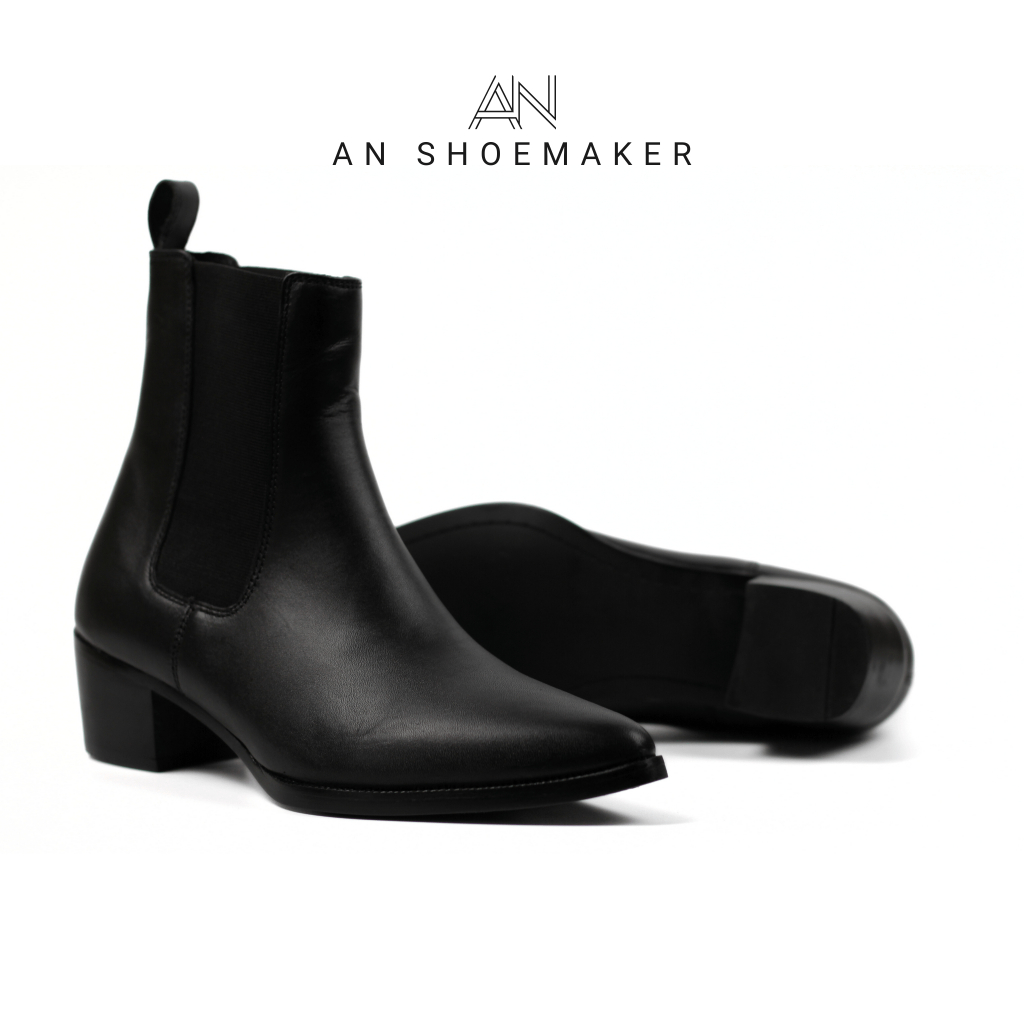 Giày Chelsea boots nam AN SHOEMAKER giày da cao cấp da bò nhập khẩu handmade chính hãng bảo hành chọn đời AN09