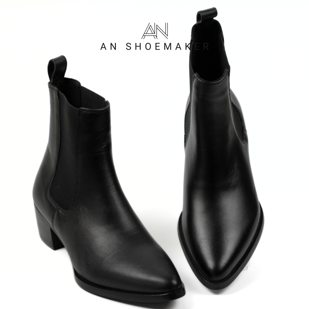 Giày Chelsea boots nam AN SHOEMAKER giày da cao cấp da bò nhập khẩu handmade chính hãng bảo hành chọn đời AN09