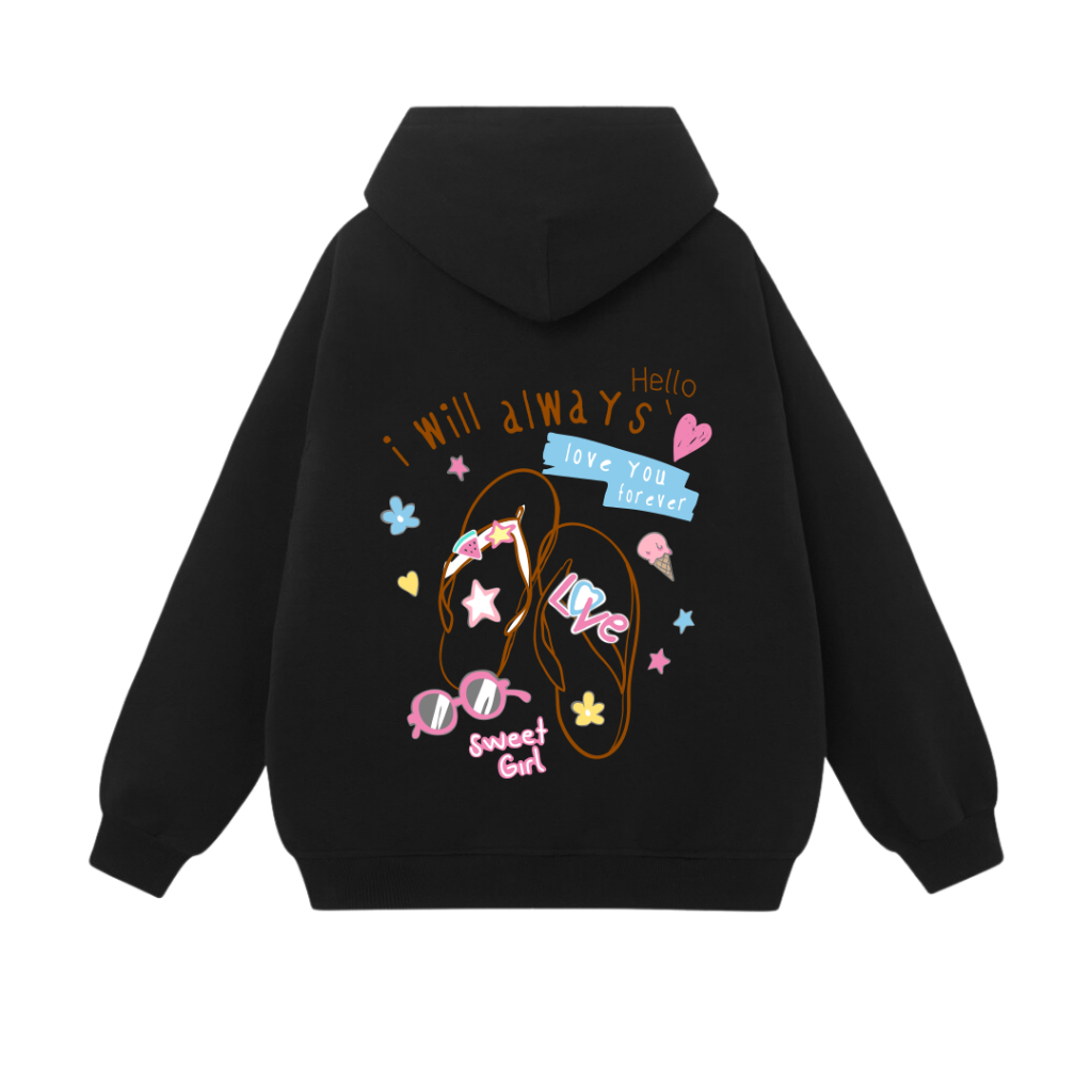 [Size XL] Áo Hoodie Form Rộng YANDO OUTFITS P1004 slippers Thousand 350GSM Local Brand