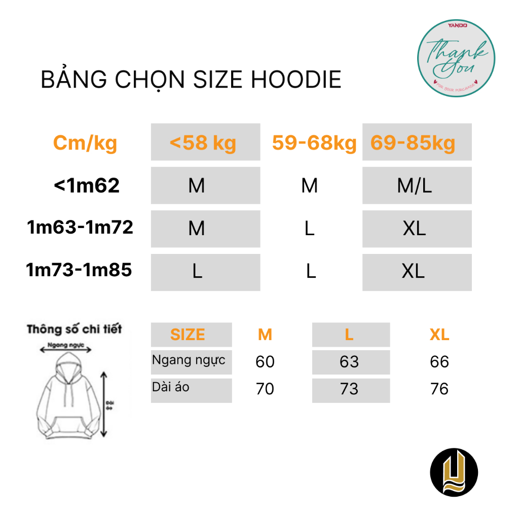 Áo Hoodie Form Rộng YANDO OUTFITS P1025 Nỉ Cotton Biscuit 350GSM Local Brand