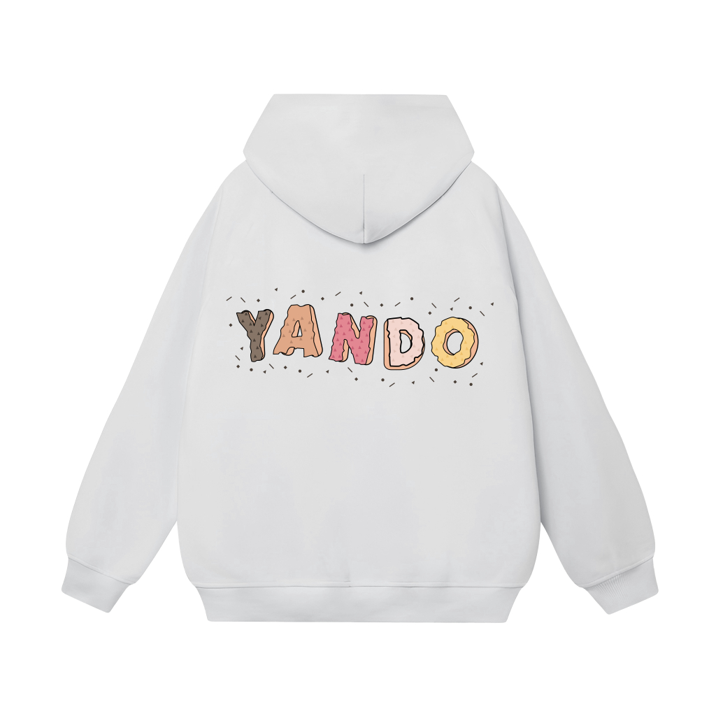 Áo Hoodie Form Rộng YANDO OUTFITS P1025 Nỉ Cotton Biscuit 350GSM Local Brand