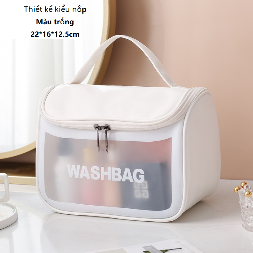 Túi đựng mỹ phẩm, đồ trang điểm bằng PVC chống nước,thời trang tiện dụng