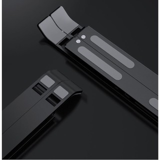 Giá đỡ laptop nhôm, kiêm đế tản nhiệt laptop, macbook, ipad có thể gấp gọn, điều chỉnh độ cao senko.shop08