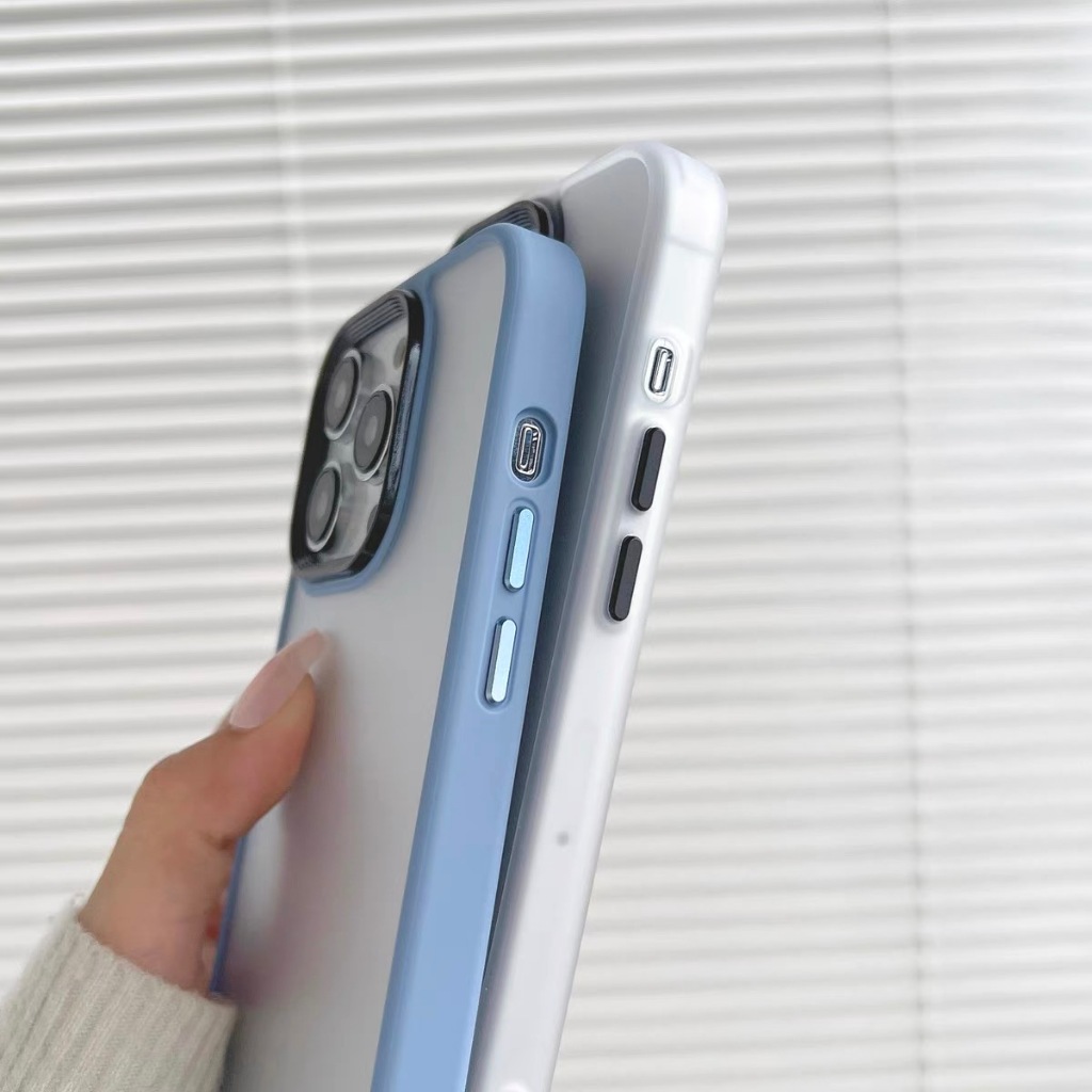 Ốp lưng iphone Chống Ố Nhám Mờ Viền Màu 15promax/ 15pro/ 15/ 14promax/ 14pro/ 14/ 13/ 13promax/ 12promax/ 12pro/ 11