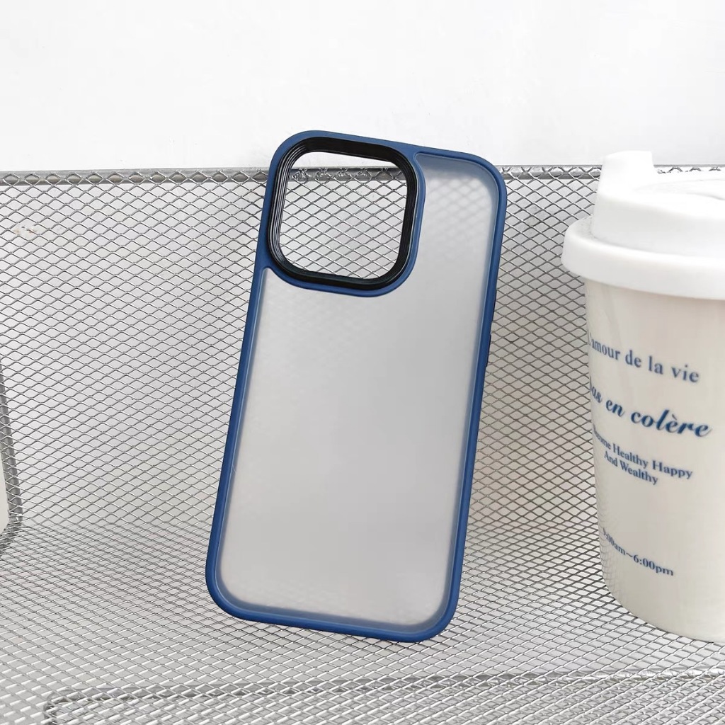 Ốp lưng iphone Chống Ố Nhám Mờ Viền Màu 15promax/ 15pro/ 15/ 14promax/ 14pro/ 14/ 13/ 13promax/ 12promax/ 12pro/ 11