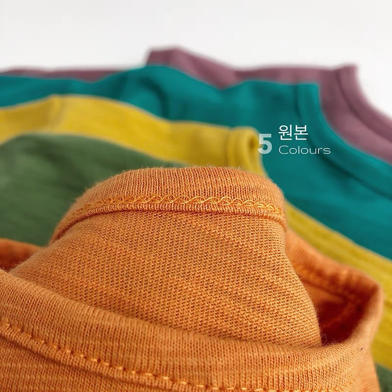 Áo dài tay kiểu dáng Hàn Quốc mặc mùa thu đông chất Cotton XƯỢC cho bé từ 8-22kg