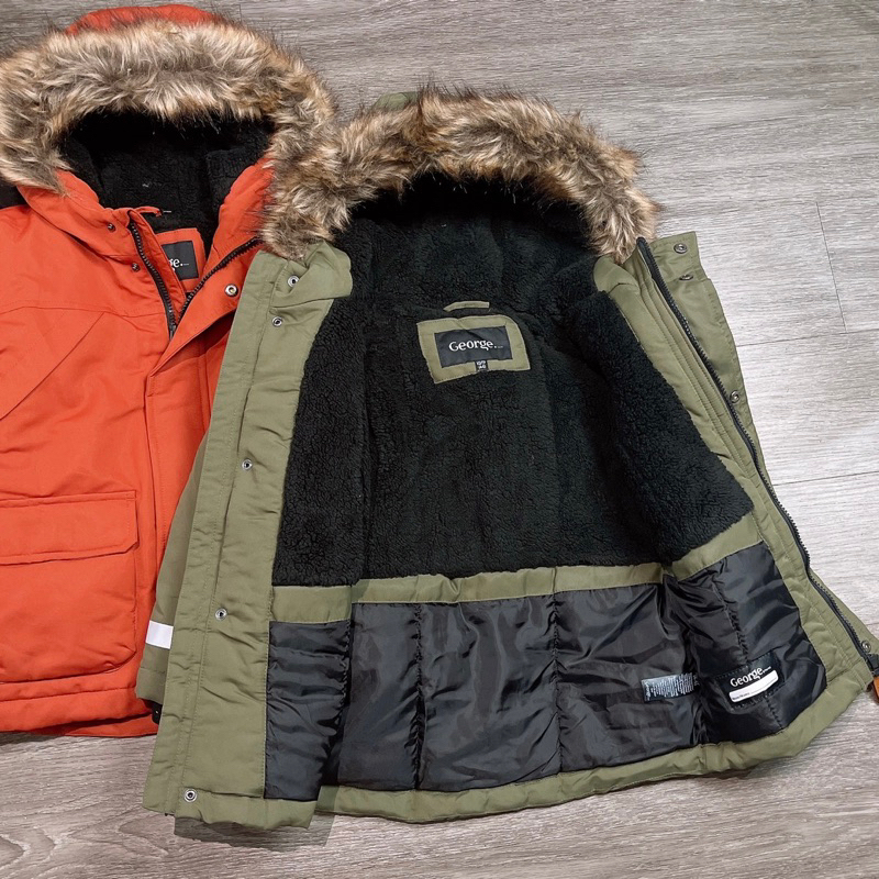 Áo parka lót lông cừu George