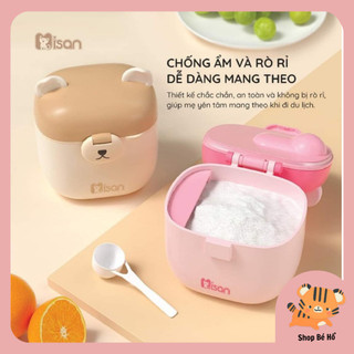 Hộp đựng sữa bột đồ ăn dặm Misan 440ml cho bé kèm thìa Shopbeho
