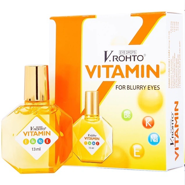 Nhỏ mắt V.Rohto bổ sung vitamin cho mắt