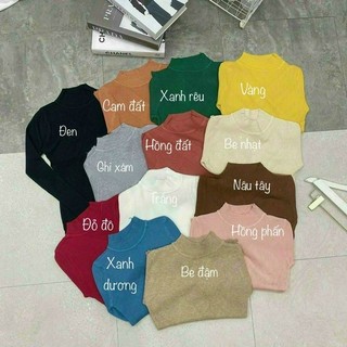 Áo len tăm cổ 3 phân