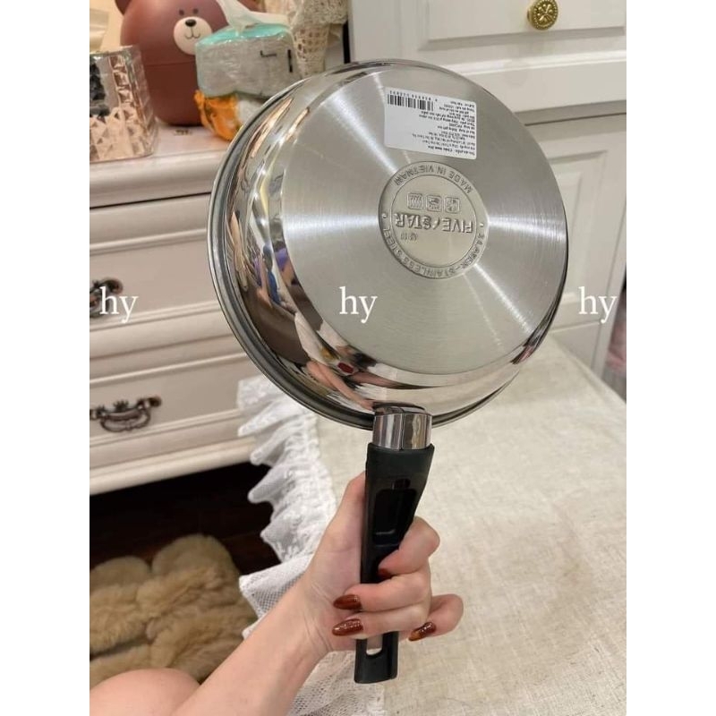 CHẢO INOX 304 FIVESTAR 3 ĐÁY 20CM