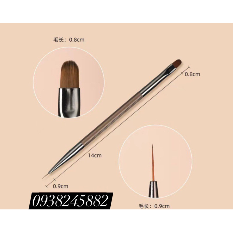 Bộ 9 cây cọ nail cơ bản vẽ móng