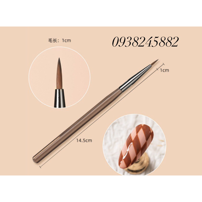 Bộ 9 cây cọ nail cơ bản vẽ móng