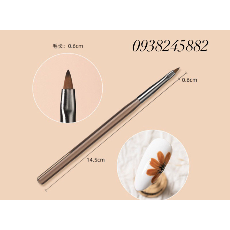 Bộ 9 cây cọ nail cơ bản vẽ móng
