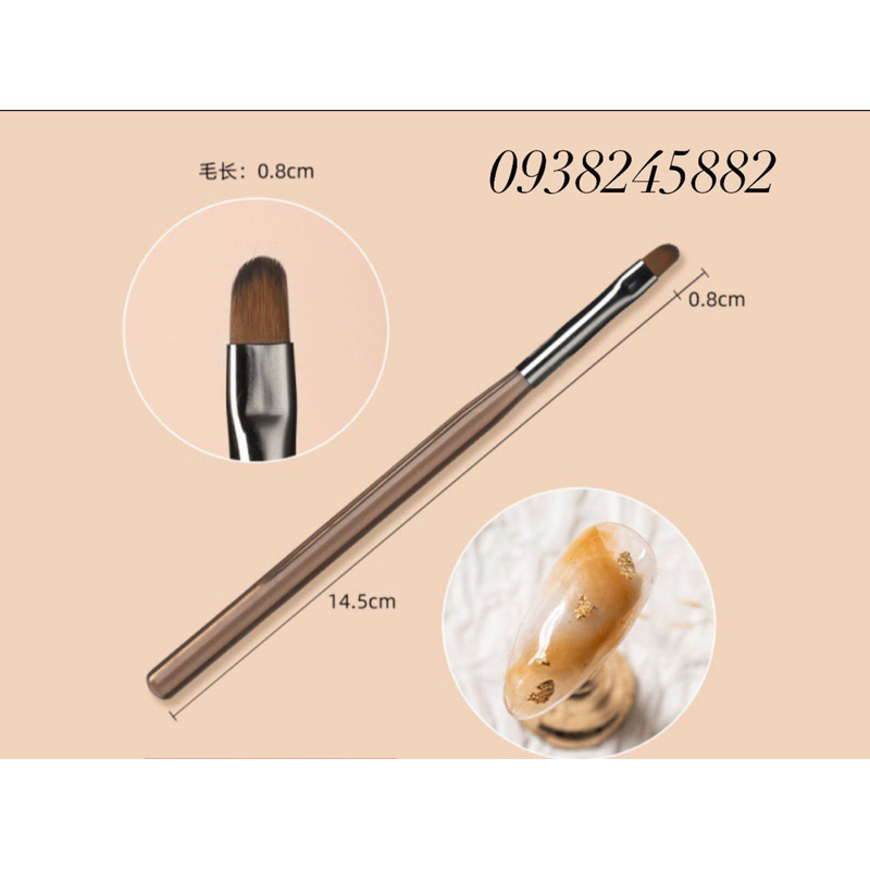 Bộ 9 cây cọ nail cơ bản vẽ móng