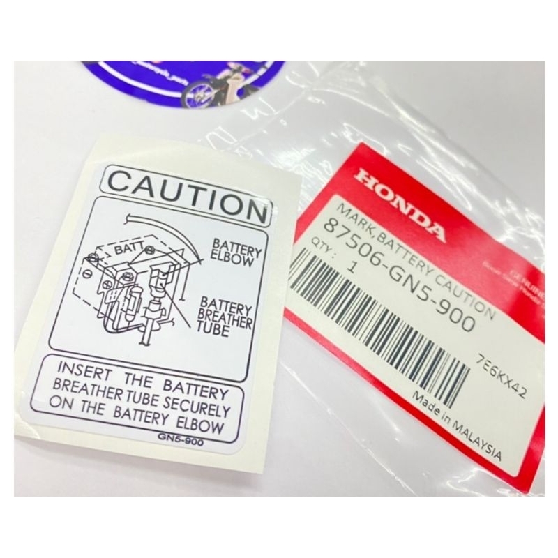 TEM BÌNH ẮC QUY DREAM THÁI , DREAM EX5 ,CUD THÁI NHẬP MALAYSIA