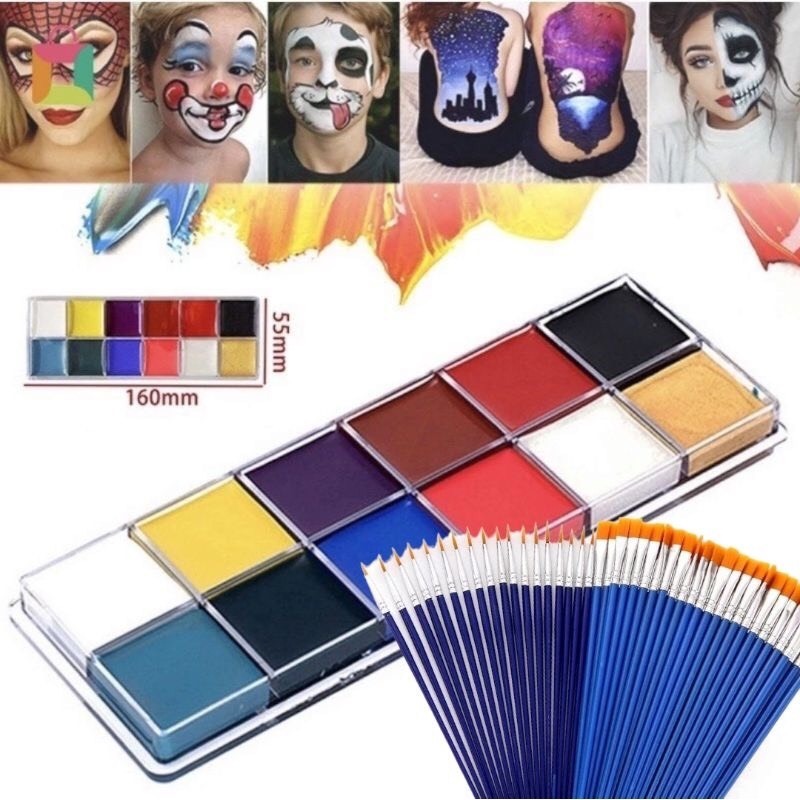 Màu vẽ mặt body hóa trang halloween an toàn không độc hại