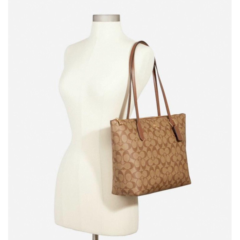 Túi coach zip tote màu mới nữ