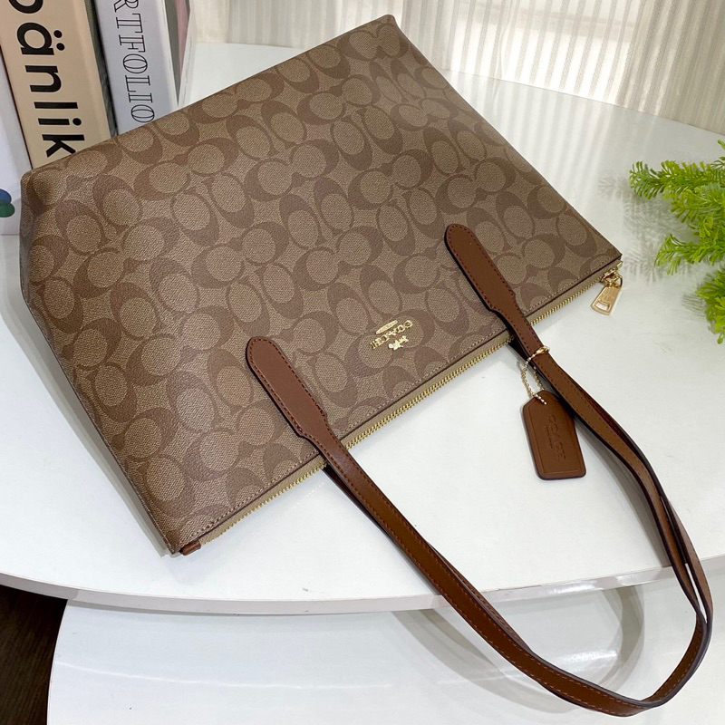 Túi coach zip tote màu mới nữ