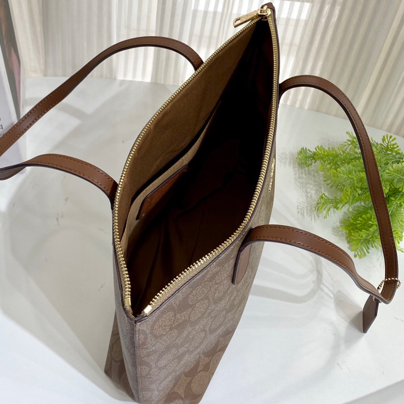 Túi coach zip tote màu mới nữ