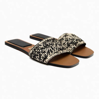 ORDER ✅ZR Dép quai ngang đá mũi vuông