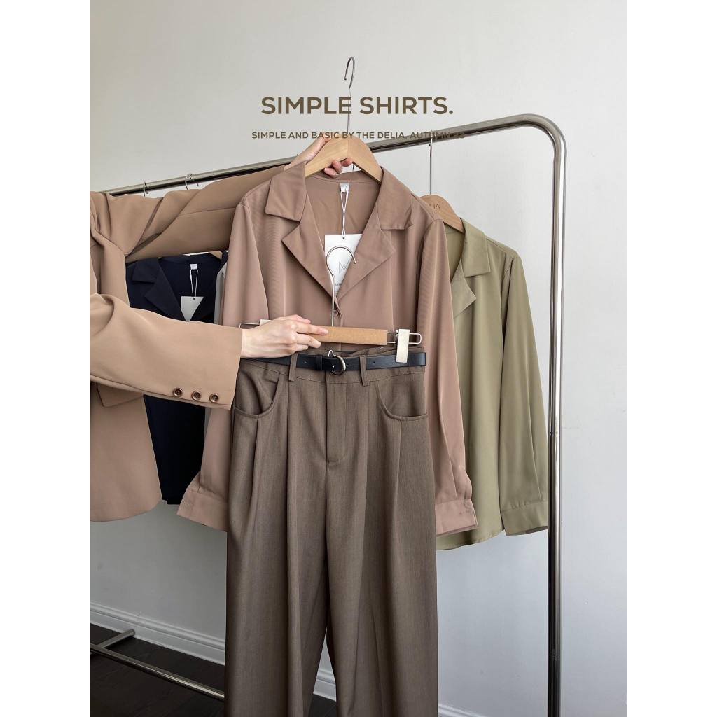 806 SƠ MI CỔ VEST CHẤT LỤA