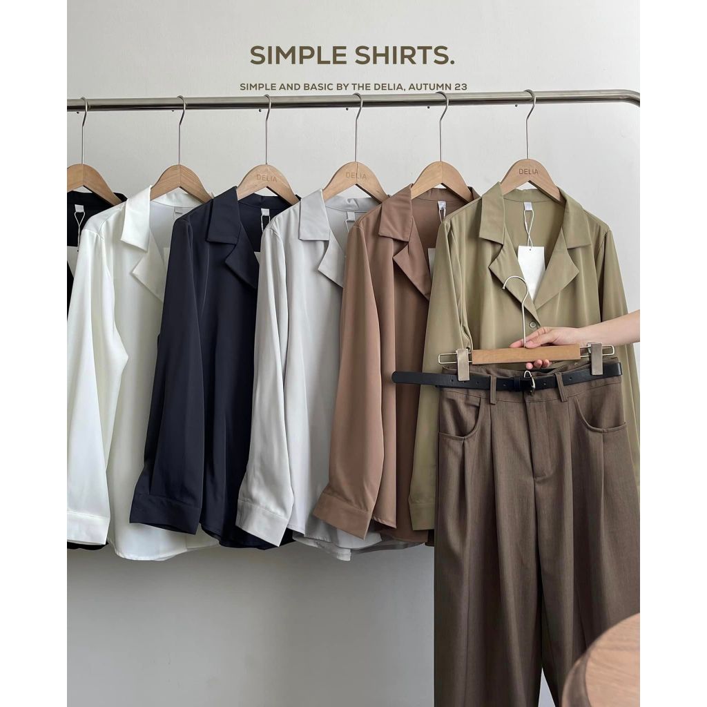 806 SƠ MI CỔ VEST CHẤT LỤA