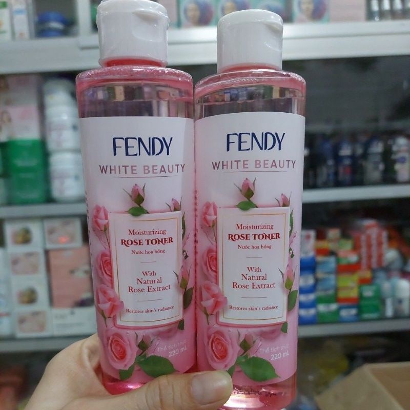 NƯỚC HOA HỒNG và TẨY TRANG FENDY 220ML GIÚP GIỮ ẨM,LÀM SẠCH DA,SE KHÍT LỖ CHÂN LÔNG