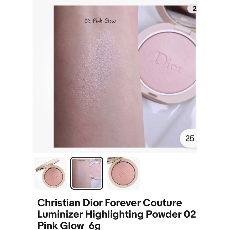 NOBOX - phấn bắt sáng phủ nén Dior fullsize
