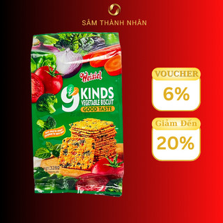 Bánh quy ăn kiêng 9 loại rau củ weisel 328g
