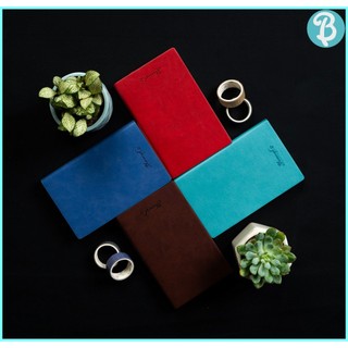 Sổ tay a6 bìa da mềm cao cấp tea-gs - blueangel
