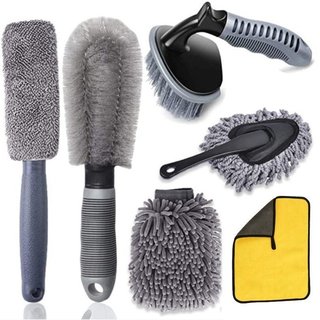 Bộ rửa xe ô tô chuyên nghiệp - dụng cụ rửa xe 5 món- dụng cụ rửa xe đa năng tại nhà
