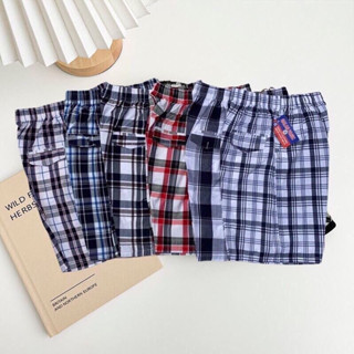 Quần ngố thô nam kẻ sọc cạp chun,đùi ngố