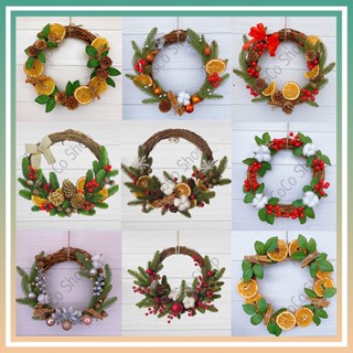  Vòng hoa trang trí noel đầy đủ phụ kiện. Vòng Nguyệt Quế treo cửa trang trí giáng sinh -  Handmade 