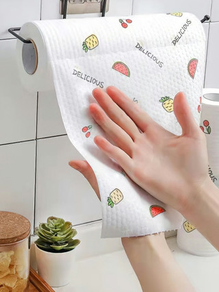 Cuộn 42-75-130-170 Khăn Giấy Vải Lau Nhà Bếp Đa Năng, Lau Bếp, Lau Chén Bát, Có Thể Tái Sử Dụng-LPERM