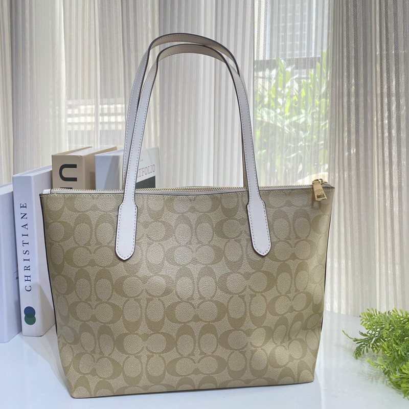 Túi coach zip tote màu mới