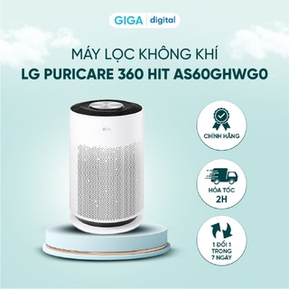 Máy lọc không khí LG Puricare 360 Hit AS60GHWG0 - Màu trắng - Công nghệ ion âm - Chính hãng