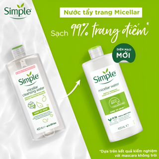 Combo Simple Sữa Rửa Mặt Gel + Nước Tẩy Trang Simple