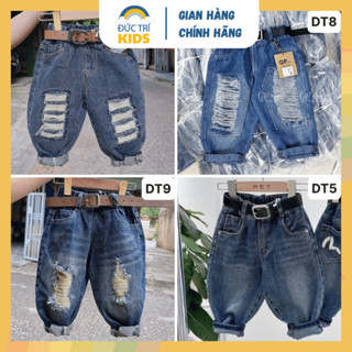 Quần Jean DT dài bé trai, chất Jean bụi bặm cá tính cho bé đi chơi, đi tiệc chất vải dày dặn | Đức Trí Kids
