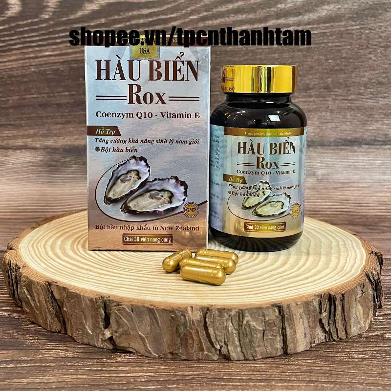 Viên uống. Hàu Biển ROX tăng cường sinh lý, giảm xuất tinh sớm - Hộp 30 viên